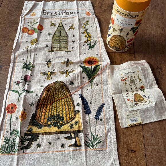 Bees & Honey 1,000 Piece Puzzle & Matching Bees & Honey Towel NEW - Picture 3 of 8